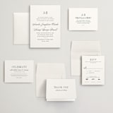 "Hepburn" - Wedding Invitations in Tuxedo by Megan Davis - Invitation Suite