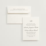 "Hepburn" - Wedding Invitations in Tuxedo by Megan Davis - Invitation with Envelope