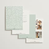 "Fairy Forest" - Wedding Invitations in Sage by Kristen Knechtel - Back of Card Options