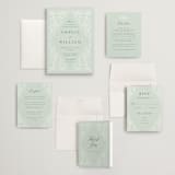 "Fairy Forest" - Wedding Invitations in Sage by Kristen Knechtel - Invitation Suite