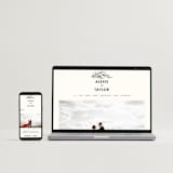 "Modern Bliss" - Wedding Invitations in Cream by Elly - FREE Wedding Website