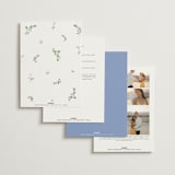 "SweetHearts" - Wedding Invitations in Periwinkle by Design Lotus - Back of Card Options