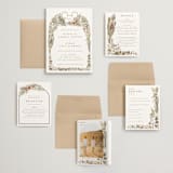 "Disney's Mickey Mouse Tropical Frame" - Wedding Invitations in Earth by Shiny Penny Studio - Invitation Suite