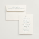 "Gwenyth" - Wedding Invitations in Neptune by Kristie Kern - Invitation with Envelope