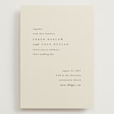 "Simply" - Wedding Invitations in Linen by Brianne Larsen - Front