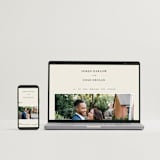 "Simply" - Wedding Invitations in Linen by Brianne Larsen - FREE Wedding Website