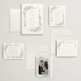 "Gilded Woodland" - Wedding Invitations in Fern by Kristie Kern - Invitation Suite
