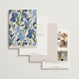 "Irises" - Wedding Invitations in Natural by Everett Paper Goods - Back of Card Options