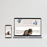 "Irises" - Wedding Invitations in Natural by Everett Paper Goods - FREE Wedding Website