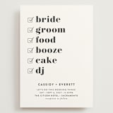 "Key Ingredients" - Wedding Invitations in Cotton by Christie Garcia - Front