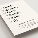 "Key Ingredients" - Wedding Invitations in Cotton by Christie Garcia - Detail