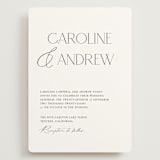 "Contemporary" - Wedding Invitations in Cotton by Vanessa Doyle - Front