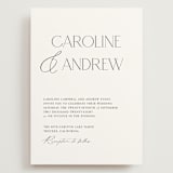 "Contemporary" - Wedding Invitations in Cotton by Vanessa Doyle - Front