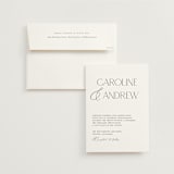 "Contemporary" - Wedding Invitations in Cotton by Vanessa Doyle - Invitation with Envelope
