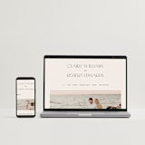 "Edge" - Wedding Invitations in Linen by Kelly Schmidt - FREE Wedding Website