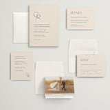 "Edge" - Wedding Invitations in Linen by Kelly Schmidt - Invitation Suite