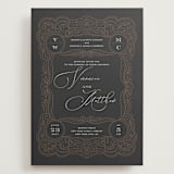 "Eternal Love" - Wedding Invitations in Dark Chocolate by Laura Bolter - Front