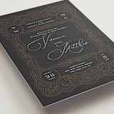"Eternal Love" - Wedding Invitations in Dark Chocolate by Laura Bolter - Detail