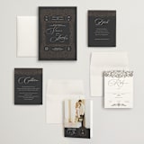 "Eternal Love" - Wedding Invitations in Dark Chocolate by Laura Bolter - Invitation Suite