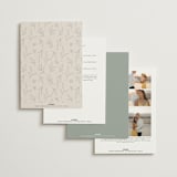 "Soft Arch" - Wedding Invitations in Sage by Erica Krystek - Back of Card Options