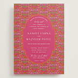 "Varna" - Wedding Invitations in Fuchsia by Pati Cascino - Front