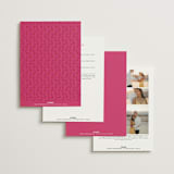 "Varna" - Wedding Invitations in Fuchsia by Pati Cascino - Back of Card Options