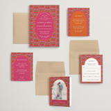 "Varna" - Wedding Invitations in Fuchsia by Pati Cascino - Invitation Suite