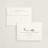 "Mountain Ranch Toile" - Wedding Invitations in Leather by Jenna Holcomb - FREE Recipient Addressing