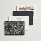"Vintage Botanicals" - Wedding Invitations in Sage by GeekInk Design - Back of Card Options