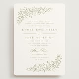 "Villa" - Wedding Invitations in Leaf by Kristie Kern - Front