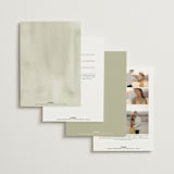 "Villa" - Wedding Invitations in Leaf by Kristie Kern - Back of Card Options