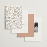 "Organic Florals" - Wedding Invitations in Blush by Susan Moyal - Back of Card Options