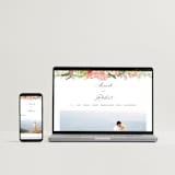 "Organic Florals" - Wedding Invitations in Blush by Susan Moyal - FREE Wedding Website