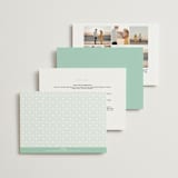 "Passport" - Wedding Invitations in Seafoam by Sarah Curry - Back of Card Options