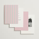"Nola" - Wedding Invitations in Peony by Megan Davis - Back of Card Options