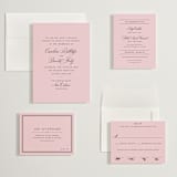"Nola" - Wedding Invitations in Peony by Megan Davis - Invitation Suite