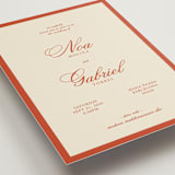 "Borders" - Wedding Invitations in Cherry by Ani Somi - Detail