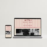 "Thompson" - Wedding Invitations in Rose by Jennifer Lew - FREE Wedding Website