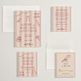 "Thompson" - Wedding Invitations in Rose by Jennifer Lew - Invitation Suite