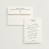 "Hotel" - Wedding Invitations in Ivory by Studio Suku - Invitation with Envelope