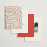 "Kitty Hawk" - Wedding Invitations in Lobster by Jackie Crawford - Back of Card Options