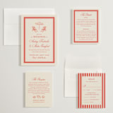 "Kitty Hawk" - Wedding Invitations in Lobster by Jackie Crawford - Invitation Suite