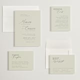 "Scripted Initials" - Wedding Invitations in Spring by Kelly Schmidt - Invitation Suite