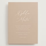"Ophelia" - Wedding Invitations in Dusty Rose by Kelly Schmidt - Front