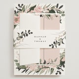 "Ivory Ring" - Wedding Invitations in Blush by Susan Moyal - Assembled with Belly Band