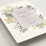 "mimosa" - Wedding Invitations in Dandelion by Everett Paper Goods - Detail