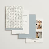 "Arbour" - Wedding Invitations in Lake by Leah Bisch - Back of Card Options