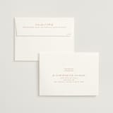 "Modern Ticket" - Wedding Invitations in Rust by Alethea and Ruth - FREE Recipient Addressing