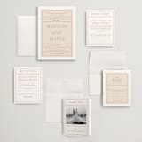 "Modern Ticket" - Wedding Invitations in Rust by Alethea and Ruth - Invitation Suite