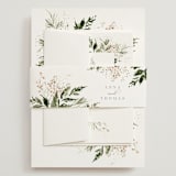 "Grace" - Wedding Invitations in Porcelain by Leah Bisch - Assembled with Belly Band